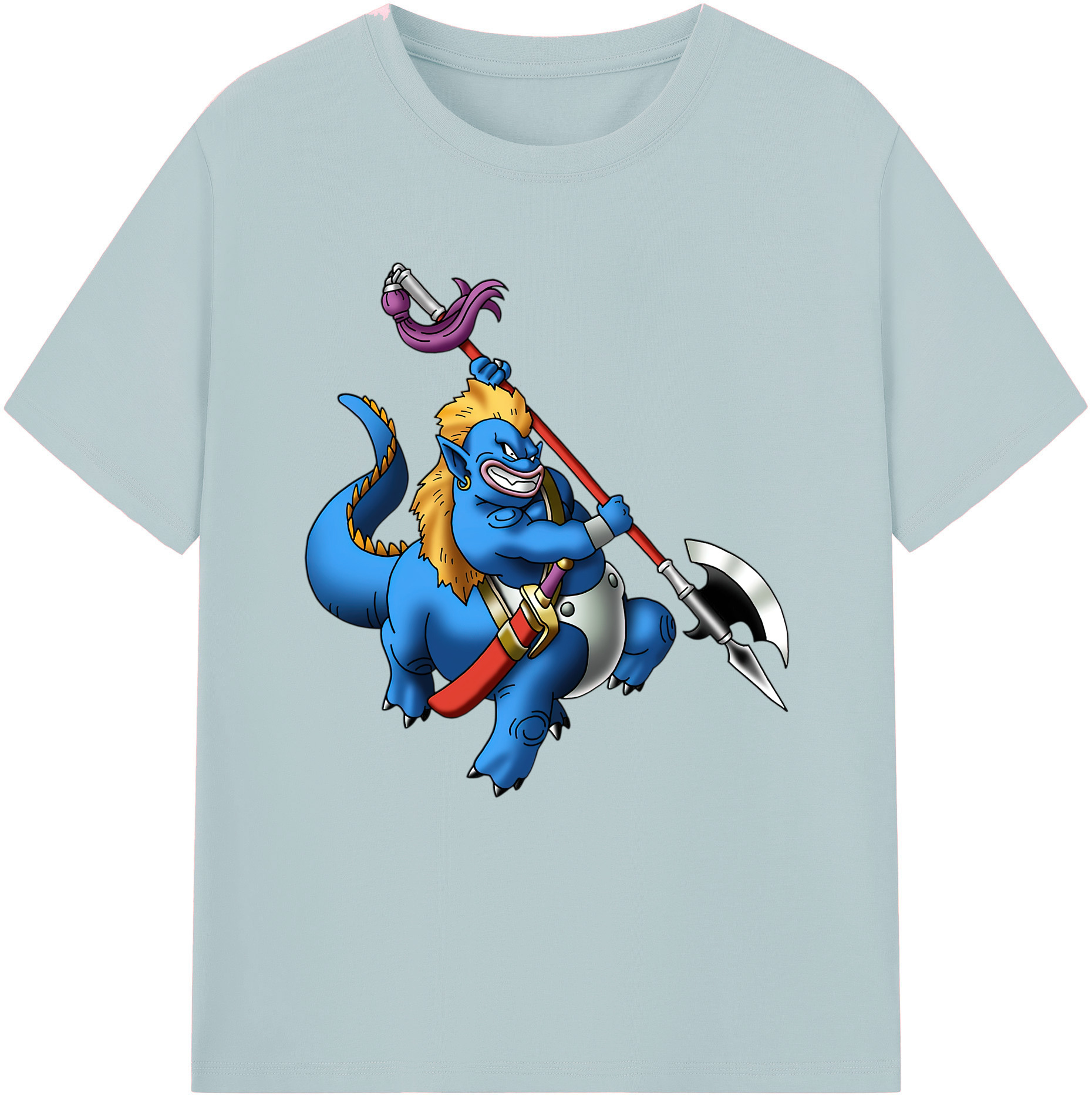 （画像用） ドラゴンクエスト Doragon Kuesuto Dragon Quest 綿100％半袖Tシャツ（フロントプリント）
